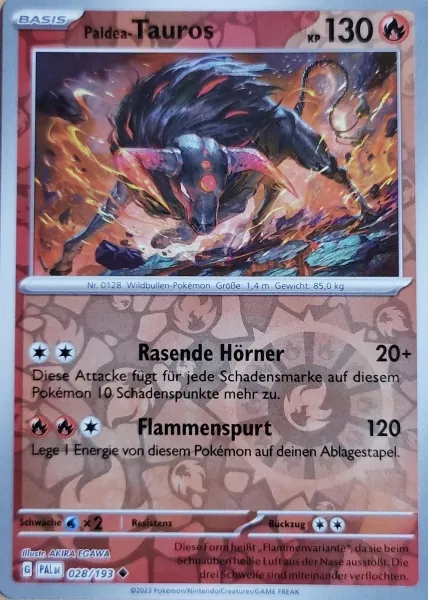 Paldea-Tauros 028/193 - Reverse Holo